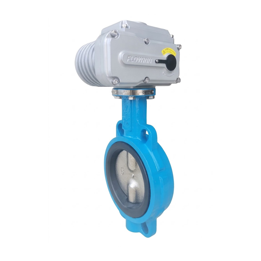 Belven Wafer Butterfly Valve + Flowinn EOT Electric Actuator
